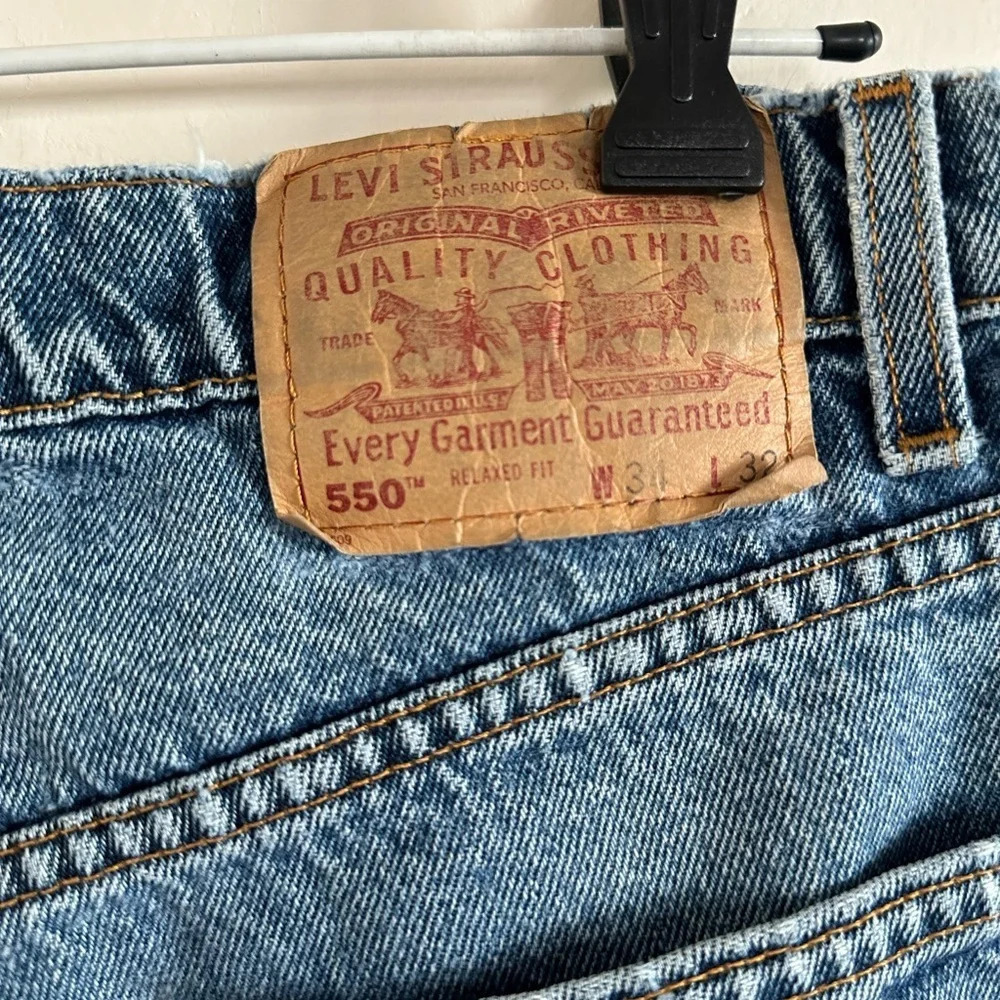 Levi’s 550 Vintage High Waisted Mom Jeans Classic Tapered Leg Relaxed Fit 30” - Picture 7 of 10